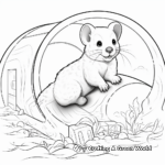 Playing Ferret Coloring Sheets 2