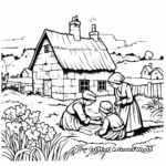 Plymouth Settlement Pilgrim Coloring Pages 4
