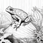 Poison Dart Frog Habitat Coloring Pages 2