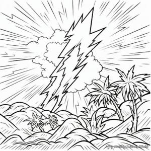 Polarized Lightning Bolt Coloring Pages for Artists 3