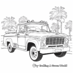 Police Car and Fire Truck Coloring Pages 3