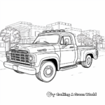 Police Car and Fire Truck Coloring Pages 4