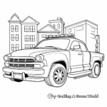 Police Tow Truck Coloring Pages 3