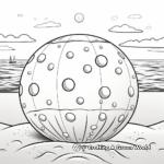 Polka-Dot Beach Ball Coloring Pages 4