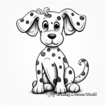 Polka Dotted Dog Bone Coloring Pages 4