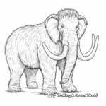 Popular Woolly Mammoth Coloring Pages 1