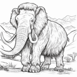 Popular Woolly Mammoth Coloring Pages 3