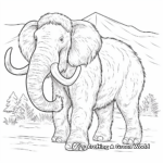 Popular Woolly Mammoth Coloring Pages 4