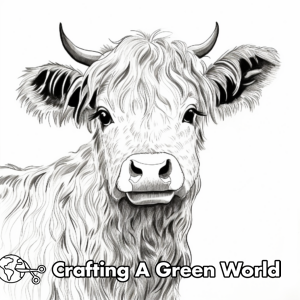 Highland Cow Coloring Pages - Free &amp; Printable!