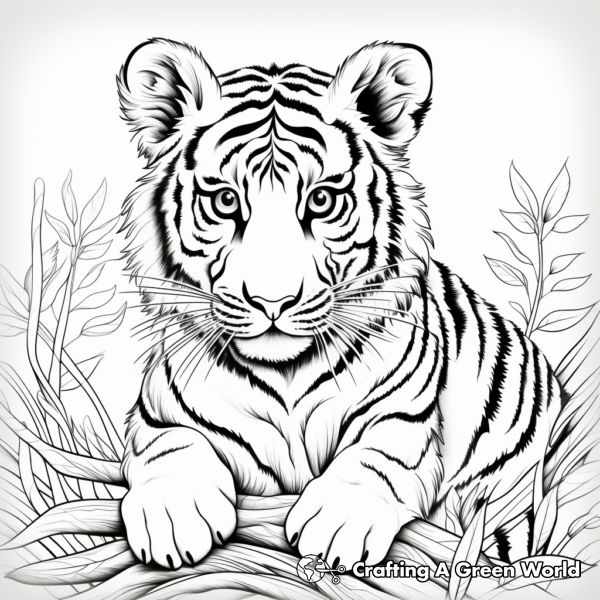 Siberian Tiger Coloring Pages - Free &amp; Printable!
