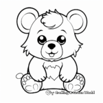 Postcard-Style Hamster Traveling Coloring Pages 1
