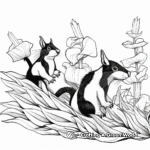Potpourri of Skunks Coloring Pages 3