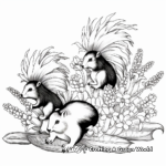 Potpourri of Skunks Coloring Pages 4