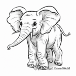 Powerful Elephant Spirit Animal Coloring Pages 2
