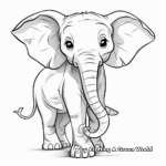 Powerful Elephant Spirit Animal Coloring Pages 3