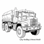 Powerful Heavy-duty Truck Coloring Pages 3