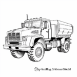 Powerful Heavy-duty Truck Coloring Pages 4
