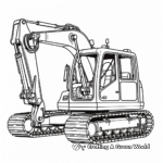 Powerful Hydraulic Excavator Coloring Pages 3