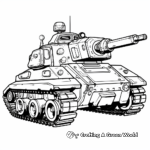 Powerful Main Battle Tank Coloring Pages 4