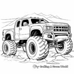 Powerful Monster Truck Coloring Pages 1