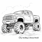 Powerful Monster Truck Coloring Pages 2