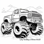Powerful Monster Truck Coloring Pages 3