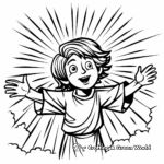 Powerful Wind and the Holy Spirit Coloring Sheets 4