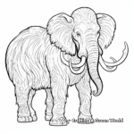 Prehistoric Woolly Mammoth Coloring Pages 2