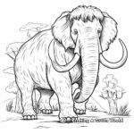 Prehistoric Woolly Mammoth Coloring Pages 3