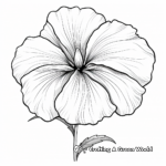 Pretty Petunia Flower Coloring Pages 3