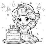 Princess Birthday Party Coloring Pages 2