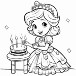 Princess Birthday Party Coloring Pages 3