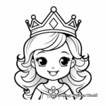 Princess Crown Coloring Sheets 3