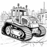 Printable Abstract Bulldozer Coloring Pages for Artists 2