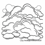 Printable Abstract Cloud Coloring Pages for Artists 1