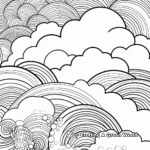 Printable Abstract Cloud Coloring Pages for Artists 2