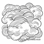 Printable Abstract Cloud Coloring Pages for Artists 4