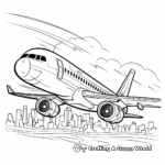 Printable Abstract Jet Coloring Pages for Artists 1