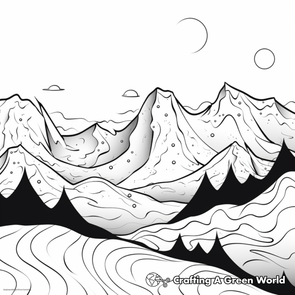 Mountain Coloring Pages - Free &amp; Printable!