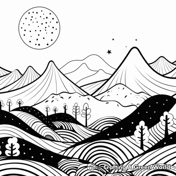Mountain Coloring Pages - Free &amp; Printable!