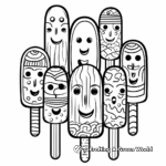 Printable Abstract Popsicle Coloring Pages for Artists 2