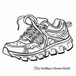 Printable Abstract Running Shoe Coloring Pages 2