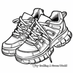 Printable Abstract Running Shoe Coloring Pages 4