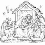 Printable Advent Calendar Nativity Coloring Pages 4
