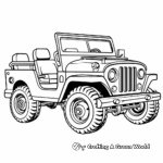 Printable Army Jeep Coloring Pages 2