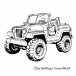 Printable Army Jeep Coloring Pages 3