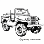 Printable Army Jeep Coloring Pages 4