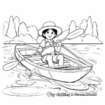 Printable Canoe Camping Coloring Pages 2