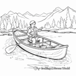 Printable Canoe Camping Coloring Pages 3
