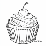 Printable DIY Cupcake Coloring Pages for Creative Kids 1